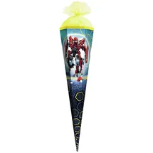 ROTH Geschenk-Schultüte Dynamic Robot 50 cm klein - 6-eckig Tüllverschluss