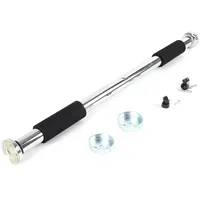 LuxTri Klimmzugstange Schwarz/Silber 62-85 cm