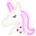 Beliani LED Neonlicht 3er Set SUSIE Rosa