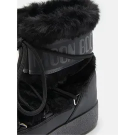 MOON BOOT Ltrack Faux Fur WP Damen Winterstiefel schwarz, 41 EU