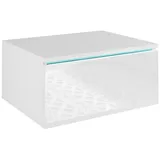 Vicco Nachtschrank Samira 49 x 23 x 23 cm Weiß
