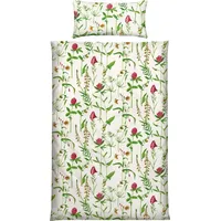 Erwin Müller Single-Jersey Bettwäsche in rot-grün | Gr.: 135x220