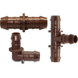 Rain-Bird XF-Tropfleitungen Verbinder, 17 mm, Kupplung XFFCOUP,   Winkel XFF ELBOW, T-Stück XFF TEE (ANSCHLUSSSTÜCKE (17 mm) FÜR XFF ORIGINAL RAIN-BIRD : XFF TEE T-Stück-Steckkupplung 17 mm *ORIGINAL RAIN-BIRD)