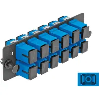 DeLock LWL Adapter Panel SC Simplex UPC 12 Port