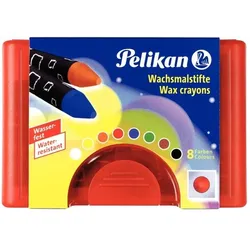 Pelikan Wachsmalstifte 665/8WF 8 dicke, runde Stifte