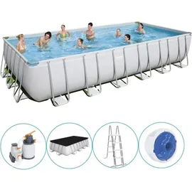 BESTWAY Power Steel Frame Pool Set 732 x 366 x 132 cm inkl. Sandfilteranlage