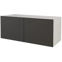 altdecor ELIO Lowboard 100 cm x 40 cm x 40 cm Schwarz/Weiß Holzwerkstoff