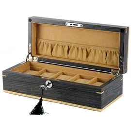 Rothenschild Uhrenbox Ginko für 5 Uhren aus Holz grau