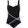 SUNFLAIR Damen Schalen Einteiler 72083, Gestreift, Gr. 46B, Schwarz (schwarz 5) - 46B (Herstellergröße: 46B)