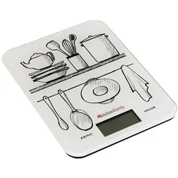 Digitale Küchenwaage 10 kg Kapazität, Ultrathin Design LCD-Display