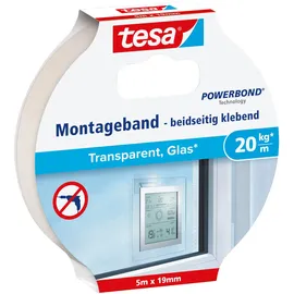 Tesa Montageband transparent 5 m x 19 mm 1 St.