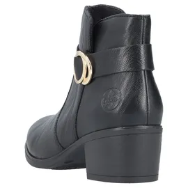 Rieker Damen Ankle Boots 73975, Frauen Stiefeletten,halbstiefel,Kurzstiefel,uebergangsschuhe,uebergangsstiefel,Stiefel,schwarz (00),42 EU | Gr.: 42