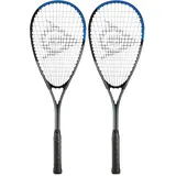 Dunlop squashschläger Sonic Lite Ti, Gun Metal/Blau/Weiß (Packung mit 2)