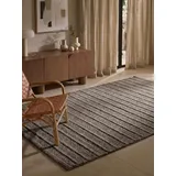 Ted Baker Parker auch als Läufer", braun grau, B:200cm H:7mm L:300cm, Wolle, Teppiche, Wolle, Natur, handgewebt, Wohnzimmer, Schlafzimmer, Boho, Skandi