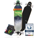 Sporterra Longboard [Winter-Angebot] - Longboard Erwachsene und Kinder - Optimiert bis ins kleinste Detail für unvergessliche Abenteuer auf dem Long Board