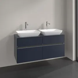 Villeroy & Boch Waschtischunterschrank 4 Auszüge 120 x 54,8 x 50 cm Marine Blue
