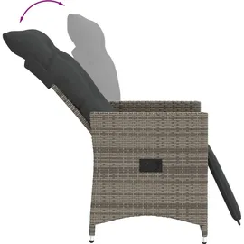 vidaXL Gartensessel 59 x 59 x 92 cm grau