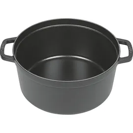 Staub Cocotte 26 cm rund schwarz