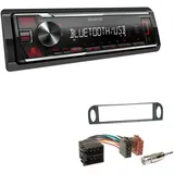 EHO Kenwood KMM-BT209 1-DIN Autoradio Bluetooth USB AUX-In Short Body mit Einbauset für Citroen C5 2001-2004