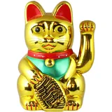 Freak Scene Glückskatze - Maneki-Neko - Winkekatze - 25 cm - Gold