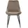 vente-unique Esszimmerstuhl Masurie Samt Taupe