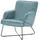 Ravensberger Werkstätten Sessel RW Wing Leder 67 x 87 x 74 cm Blau