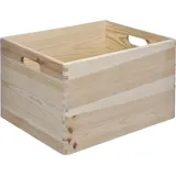 Trendline Stapelbox Holz Gr. L 30 x 40 x 23 cm (L x B x H)