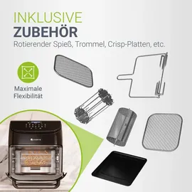 Juskys Heißluftfritteuse 12L schwarz