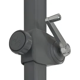 vidaXL Ampelschirm mit Aluminium-Mast 300 x 300 cm rot