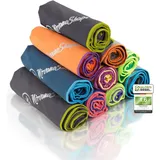 NirvanaShape Mikrofaser Handtuch - Reisehandtuch, Badetuch für Urlauber - kompakte, schnelltrocknende Microfaser Handtücher als Strandtuch, Sporthandtuch - für Reisen, Camping, Sport - 80 x 40 cm