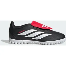 adidas Predator Club Fold-Over Tongue Turf Football Shoes Kids, core Black/FTWR White/Lucid red, 31