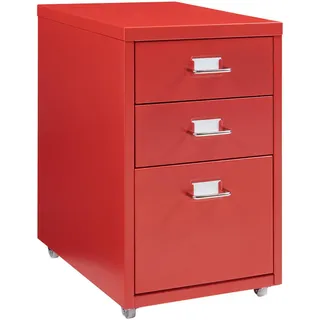 [en.casa] Kökar Rollcontainer 48 x 28 x 41 cm Rot