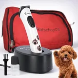 Aesculap Exacta Hundetrimmer Pfotentrimmer. Perfekt für Detailarbeiten. Sehr leise Profi-Schermaschine mit Li-Io Akku. 0,5 mm Schnittlänge + Tasche. Made in Germany