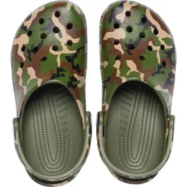 Crocs Classic Printed Camo Clog army green/multi 39-40