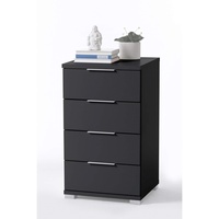 Stella Trading Nachtkommode, mit 4 Schubkästen Schwarz