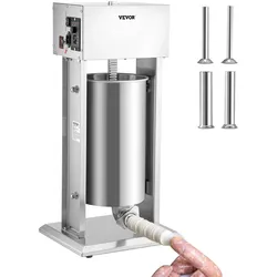 VEVOR Wurstfüller Wurstmaschine Wurstfüllmaschine 15L Elektrisch Edelstahl