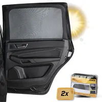 Walser CarComfort Sonnenschutz-Auto, 2 Stück Sonnenblenden-Seitenscheibe, Universal Sonnenschutz-Kinder, UV-Schutz-Auto,