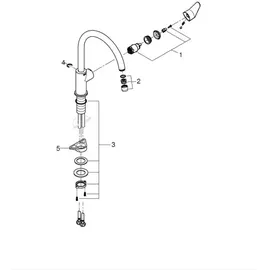 Grohe BauCurve Einhand-Spültischarmatur Chrom