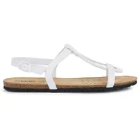 GEOX D BRIONIA Low A Flat Sandal, White, 38