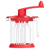 Kelomat Rührchef Handmixer ohne Strom Gefäss mit Trichter und Messskala