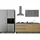 P & B Küchenzeile Isis 325 cm E-Geräte artisan eichefarben/chromix anthrazit