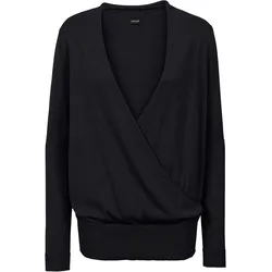 bonprix Wickel-Pullover, schwarz, 40/42 (M), Wolle