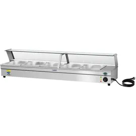 Royal Catering Bain Marie 5 x GN 1/2 Ablasshahn