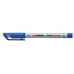 10 STABILO OHPen universal Folienstifte blau 0,7 mm non-permanent