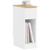 SoBuy Nachttisch Schmal Beistelltisch mit Schublade für Schlafzimmer Fbt111-w