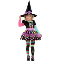 Amscan - Kinderkostüm Hexe mit Kleid und Hexenhut, für Halloween, Fasching und Karneval, 2-3 Jahre