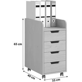 VCM Rollcontainer Konal Mini buche