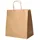 Papstar Tragetaschen, Papier 27 x 32 x 17 cm braun mit gedrehtem Tragegriff