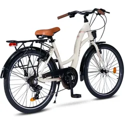 24" Zoll Alu City Bike Mädchen Fahrrad Kinderfahrrad Shimano 21 Gang Rh 38cm