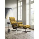 Stressless Mayfair mit Cross Base Rohleder 83 x 102 x 74 cm yellow q2 faron